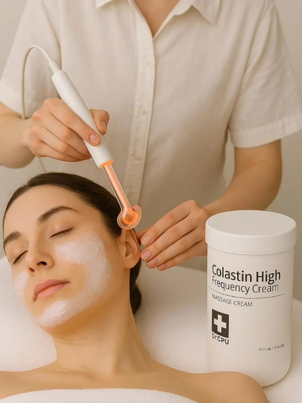 Dr. CPU Collastin High Frequency Cream 1000ml – Professional RF Massage Cream